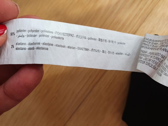 Pantalón culotte básico negro Talla S Zara