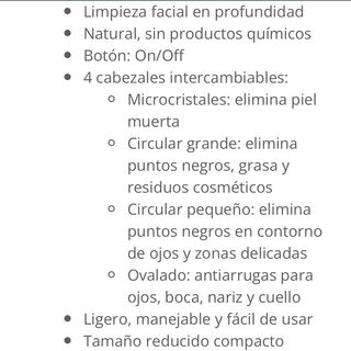 Limpiador facial electrico