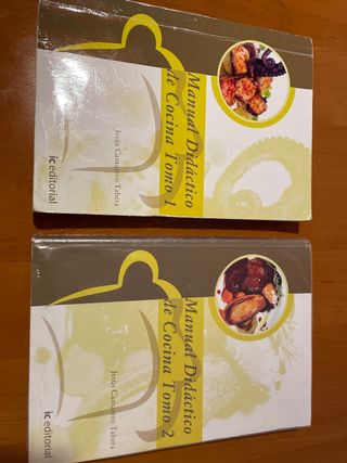manuales didácticos de cocina, tomo I y II