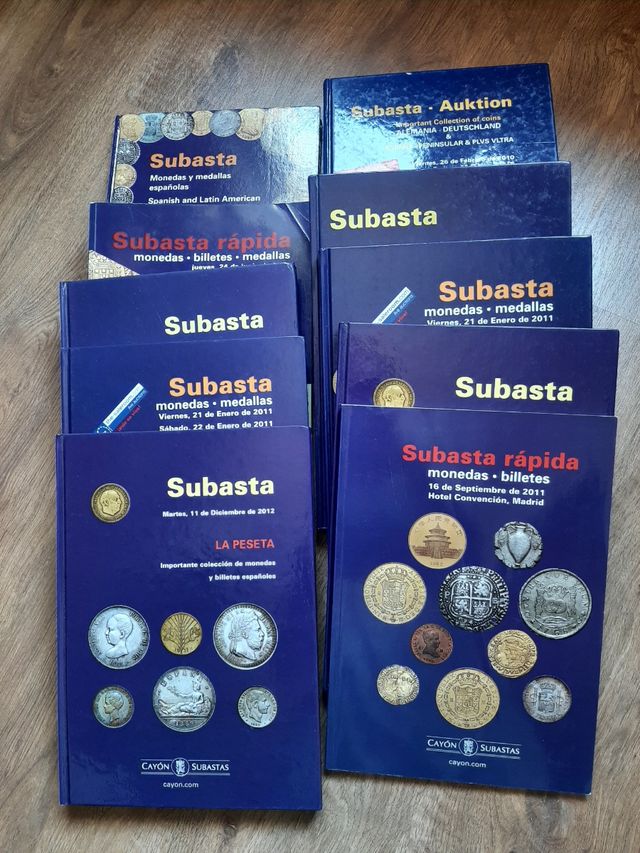 lote de catálogos de subastas