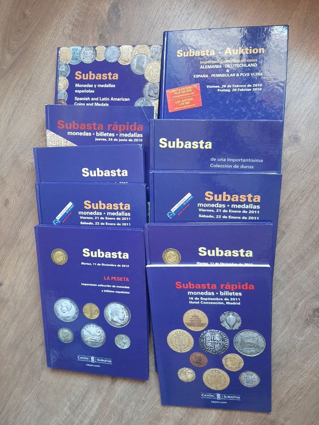 lote de catálogos de subastas