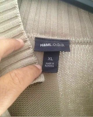 felpa con zip H&M cotone xl 
