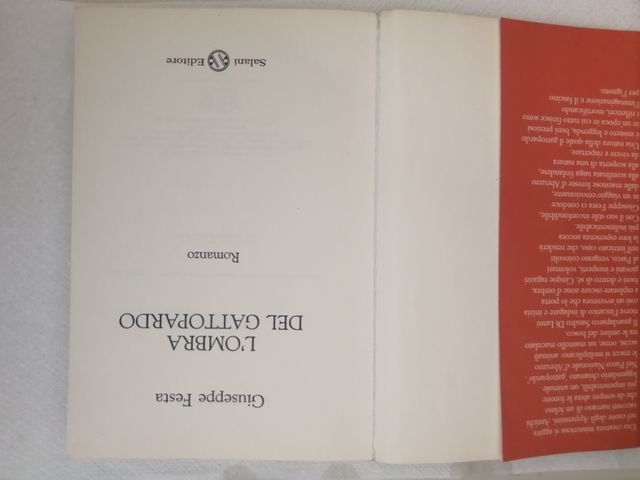 Libro, "L'OMBRA DEL GATTOPARDO"