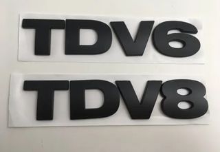 EMBLEMA LAND ROVER LOGO LETRAS TDV6