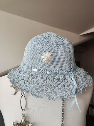 cappello donna azzurro