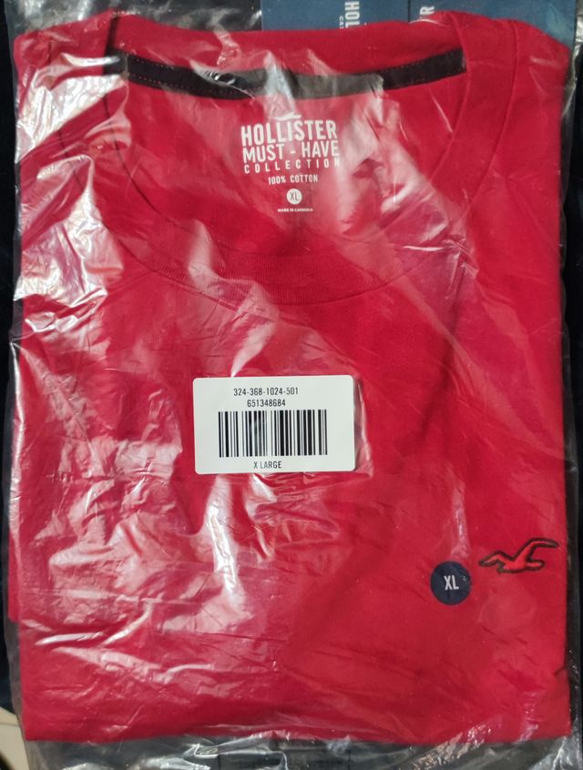 Camiseta Hollister manga corta XL