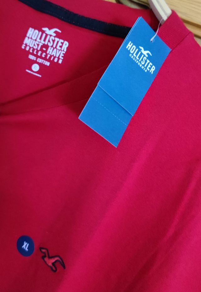 Camiseta Hollister manga corta XL