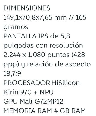 Mobil HUAWEI-P 20 LITE-64 GB