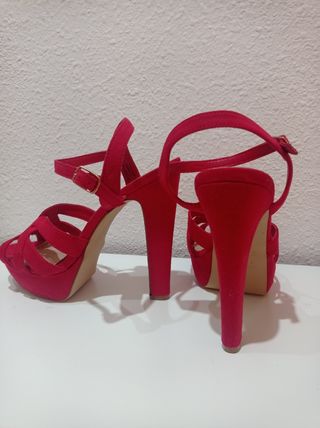 sandalias rojas 38