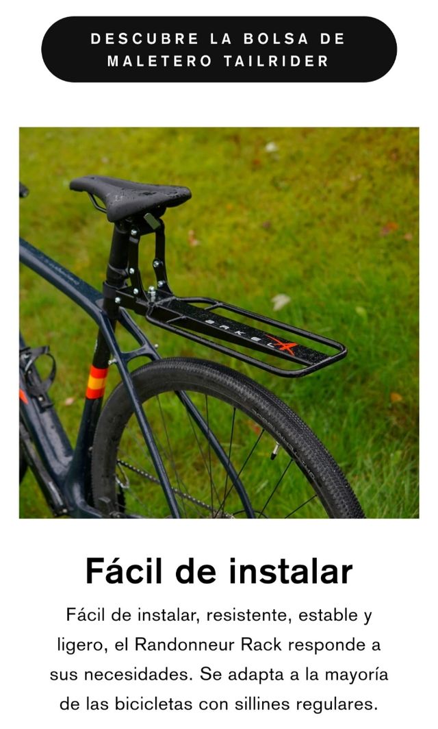 alforja con soporte para tija