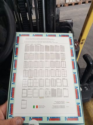 etichette adesive a4 37,5×23,5    100 fogli