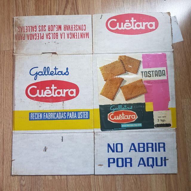 Caja cartón galletas Cuetara