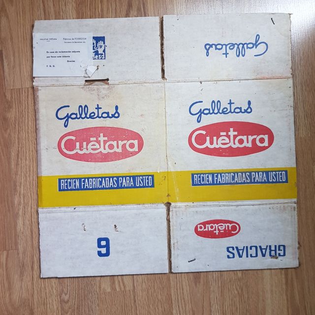 Caja cartón galletas Cuetara
