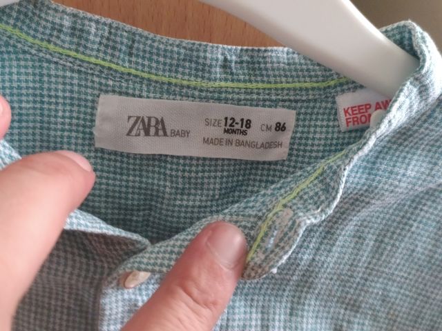 Camisa lino  Zara 12 meses