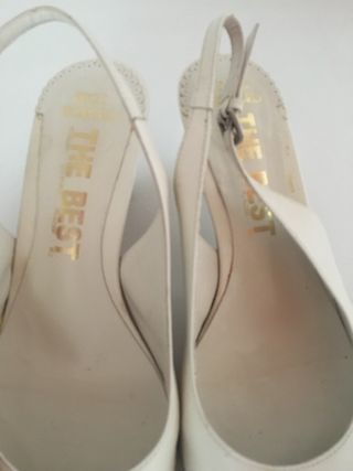 ZAPATOS TACON BLANCOS
