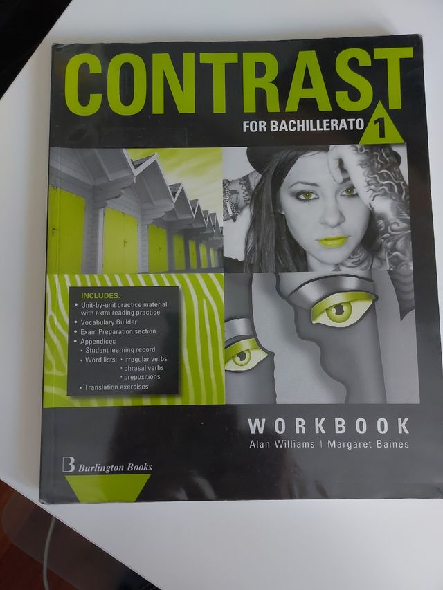 Libro inglés Workbook Contrast 1° Bachillerato 