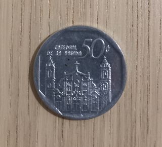 Moneda de 50 centavos "dólar" cubana
