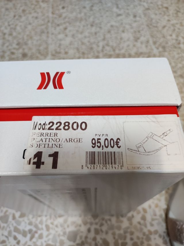 sandalias número 41