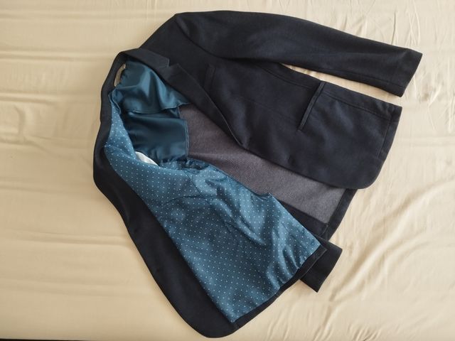 Abrigo Zara, Nuevo, Azul oscuro, S