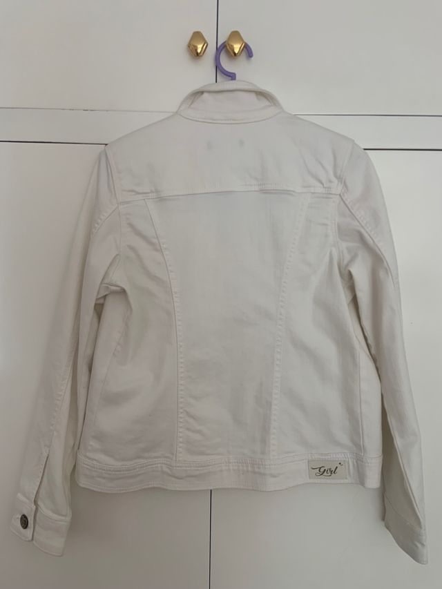 Cazadora vaquera blanca T-11-12