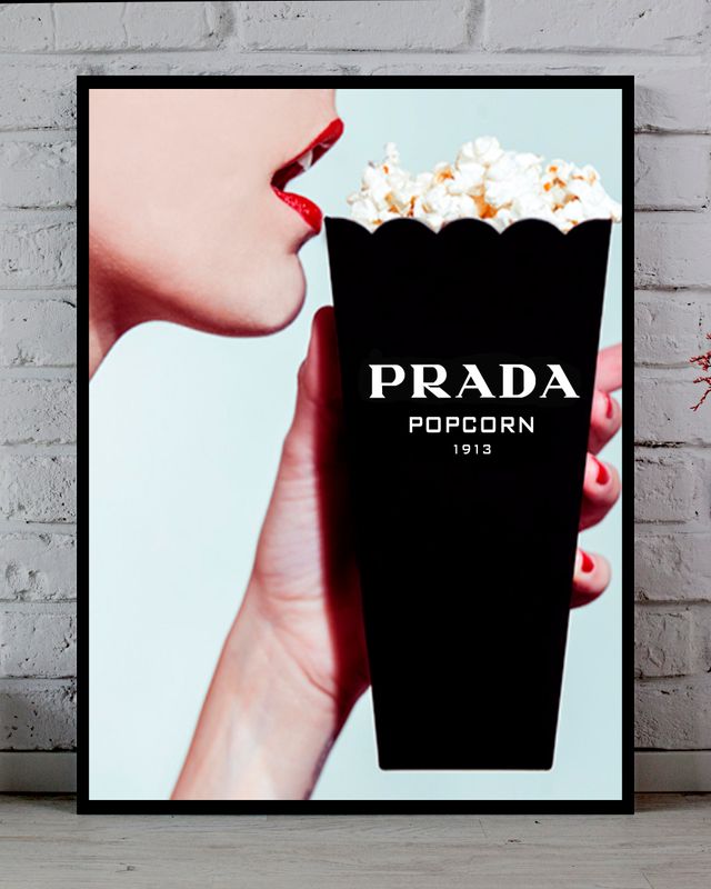 Cuadro Prada y palomitas Popcorn