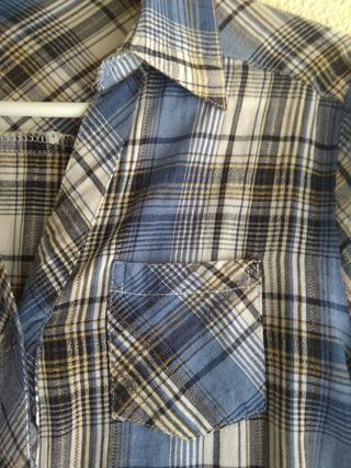 Camisa de manga larga de cuadros