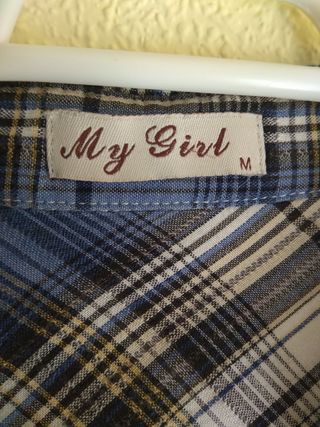 Camisa de manga larga de cuadros