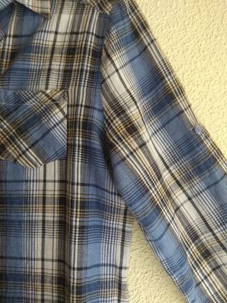 Camisa de manga larga de cuadros