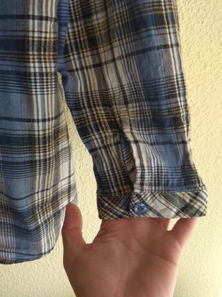 Camisa de manga larga de cuadros