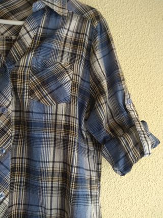 Camisa de manga larga de cuadros