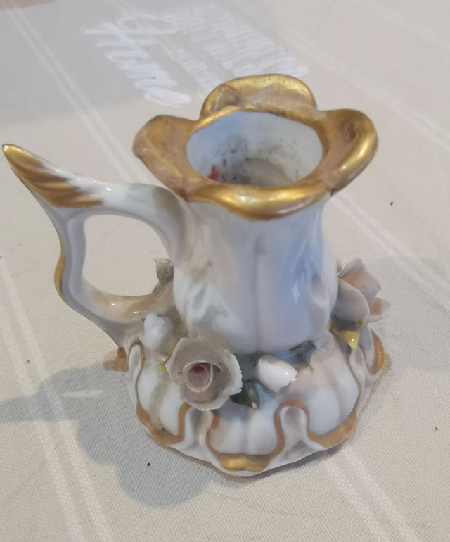 Porta candele in ceramica Capodimonte