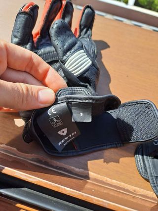 guantes moto cuero revit hyperion talla s