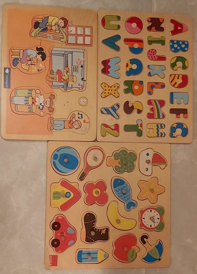 Puzzles de madera educativos. SIN ENVÍO