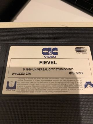 Vhs Fievel Sbarca in America vintage
