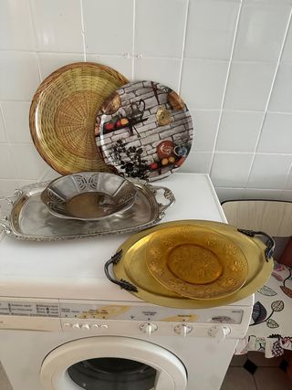 Bandejas, Fuentes, ensaladeras.