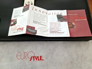 CARTERA PORTAFOLIOS MANUAL PIEL SIN ASA NEGRA