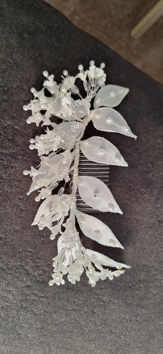 Vestido novia, blanco, raso pedreria