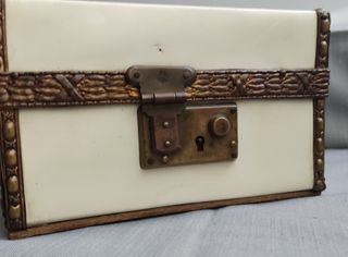 ANTIGUA CAJA JOYERO ARTESANAL