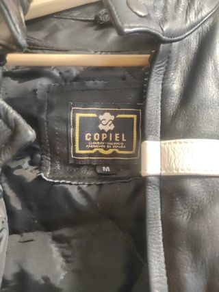 chaqueta de moto piel talla s