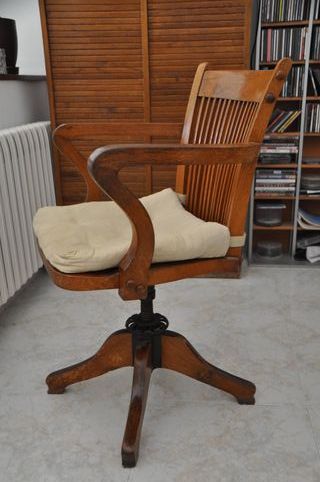 MUEBLES DE OFICINA ANTIGUOS,ROBLE AMERICANO 1940.