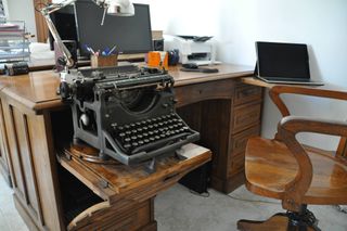 MUEBLES DE OFICINA ANTIGUOS,ROBLE AMERICANO 1940.