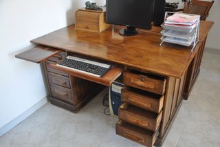 MUEBLES DE OFICINA ANTIGUOS,ROBLE AMERICANO 1940.