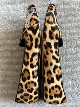 Mocasines  bailarinas animal print Dolce & Gabbana