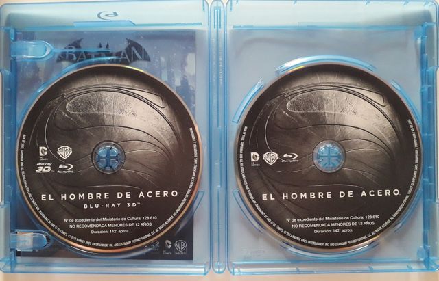 PACK/COMBO EL HOMBRE DE ACERO BLUE-RAY/3D