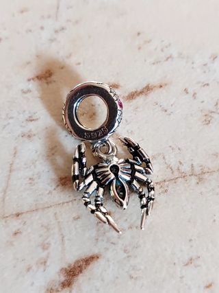 Charm Ciondolo Ragno Spiderman Diamantato in Argen