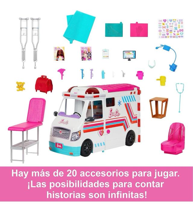 Barbie Clínica de cuidados Coche médico