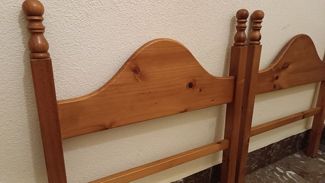 cabeceros de cama 90cm madera pino