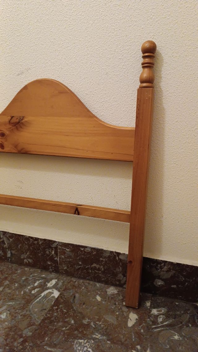 cabeceros de cama 90cm madera pino