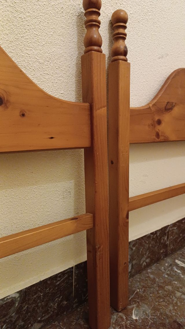 cabeceros de cama 90cm madera pino