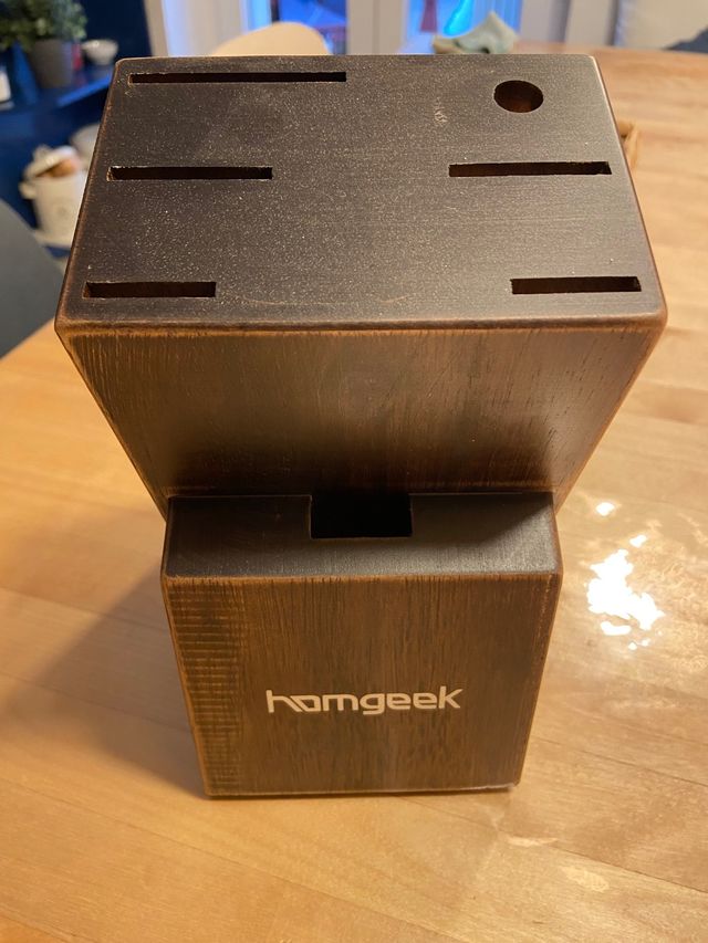 Porta cuchillos de madera